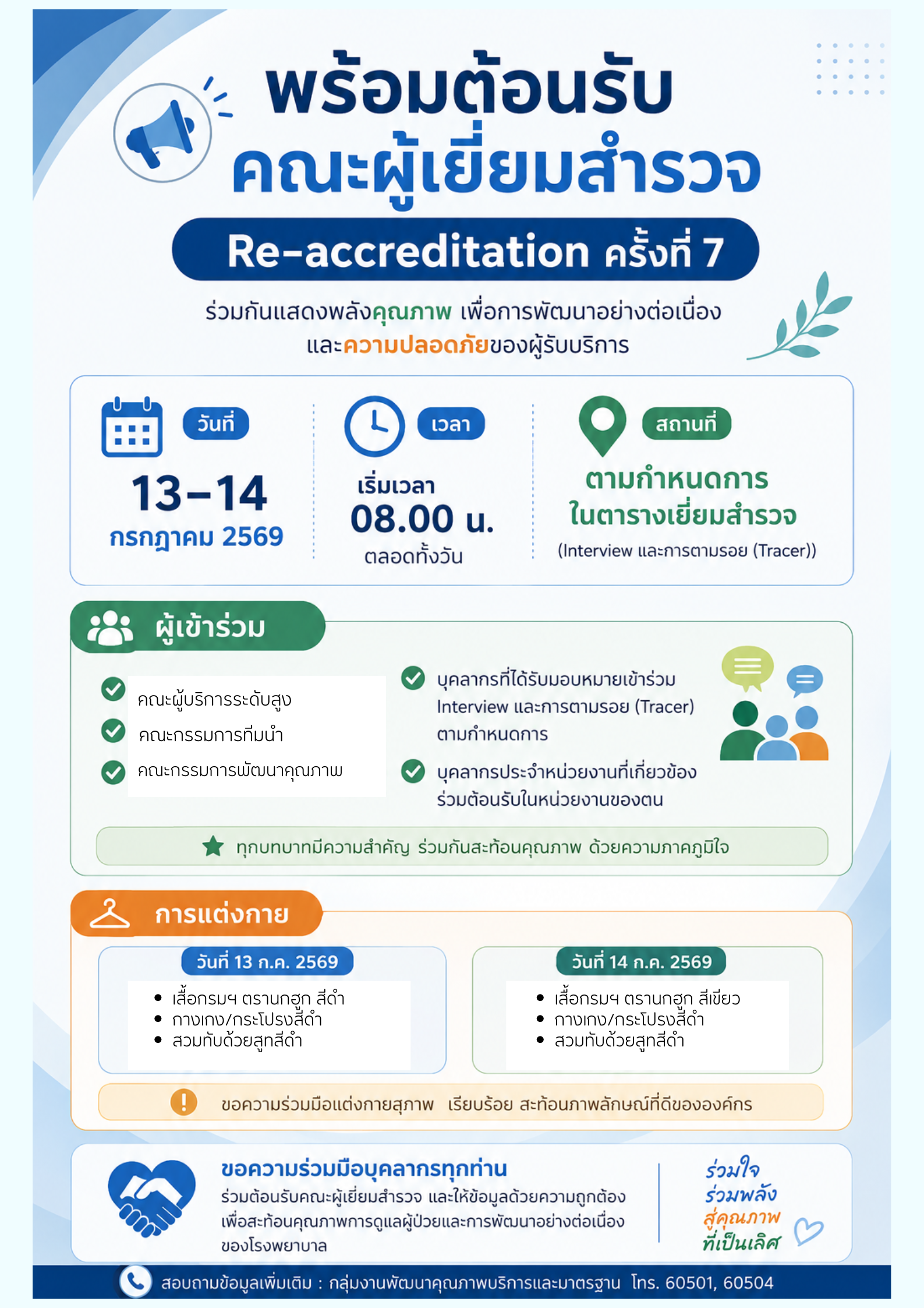 พร้อมรับการเยี่ยมสำรวจครั้งที่7